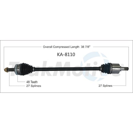 Surtrack Axle Cv Axle Shaft, Ka-8110 KA-8110